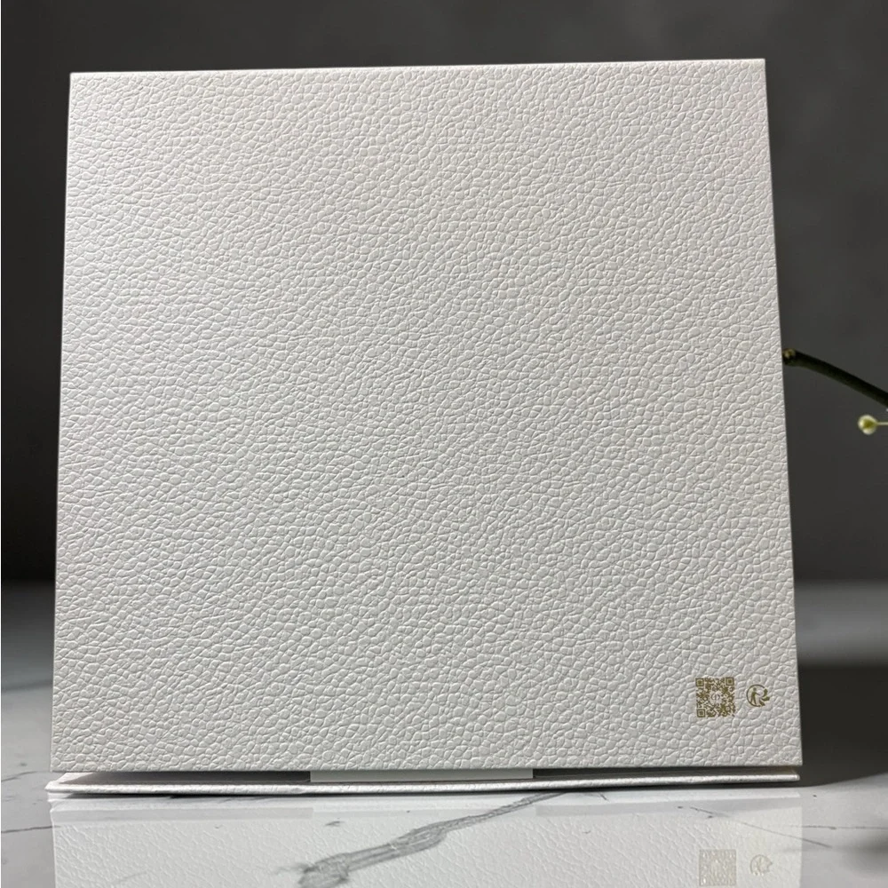 Dior White and Gold Logo Gift Box with Branded Ribbon